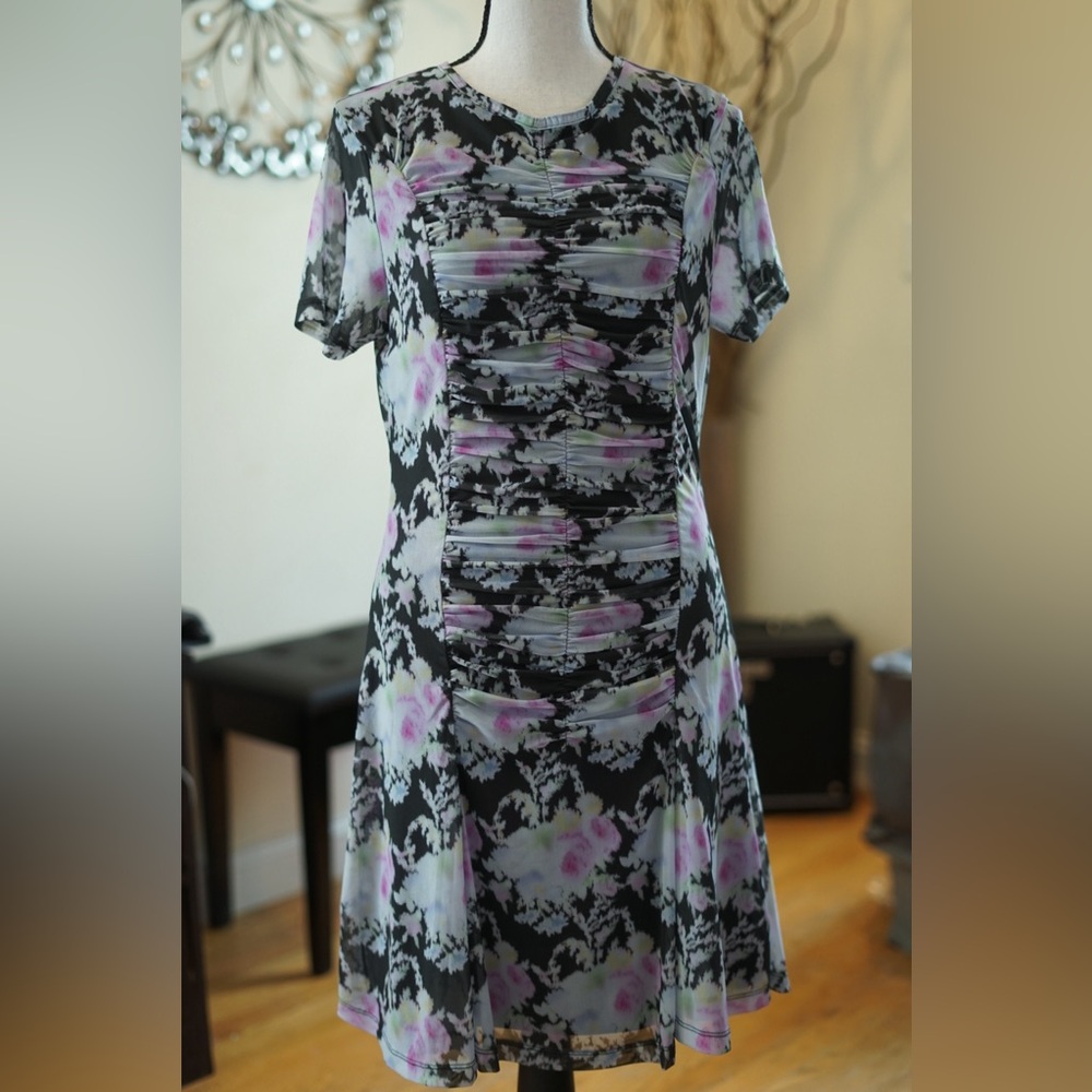 NWT TopShop Mesh‎ Mini Dress Medium | Y2K Coquette Grunge Cute Goth Fairycore